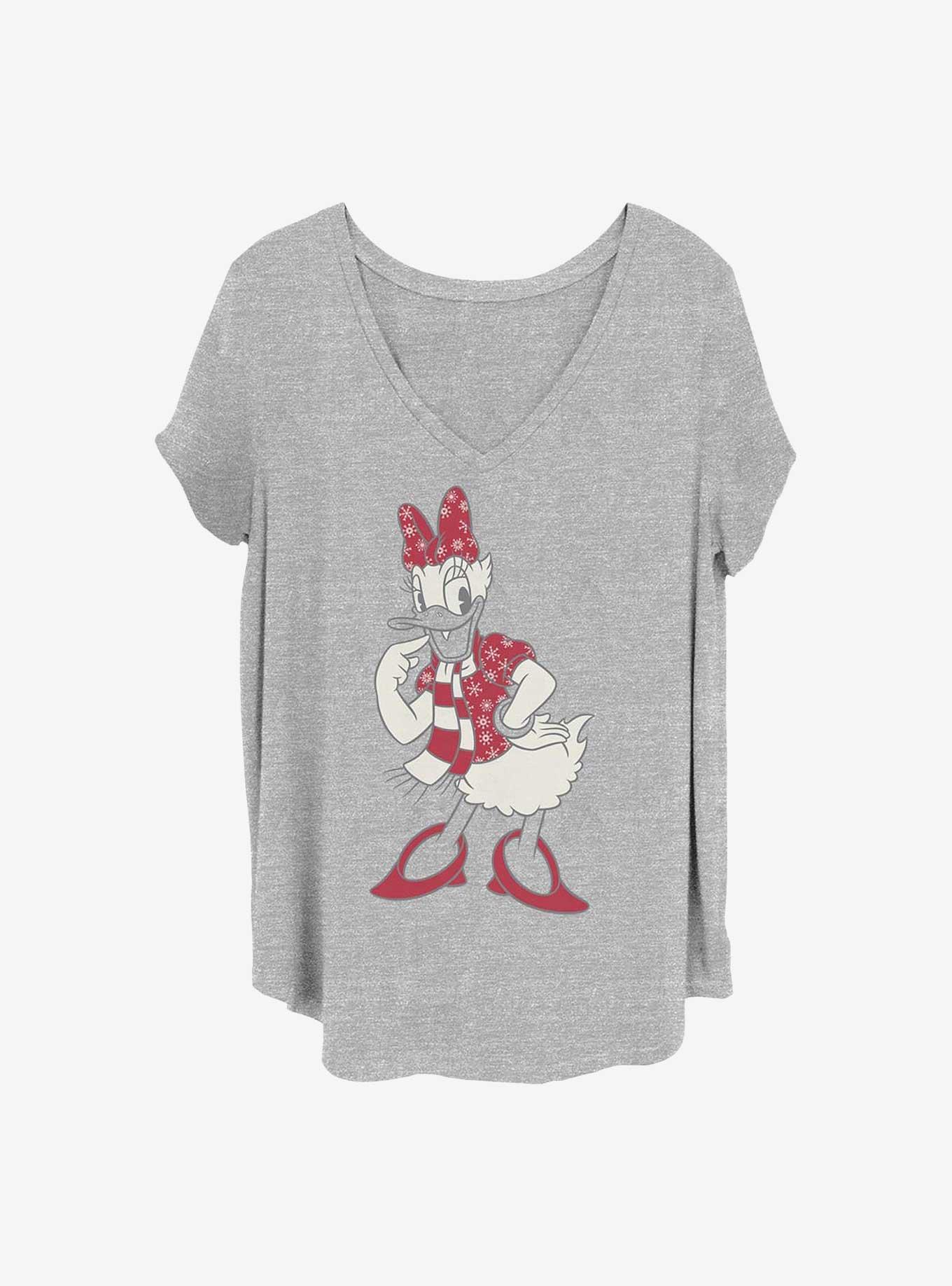 Disney Daisy Duck Snowflaked Daisy Girls T-Shirt Plus Size, , hi-res