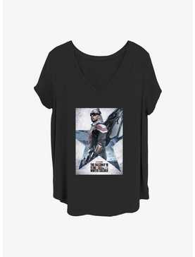 Marvel The Falcon and the Winter Soldier Falcon Poster Girls T-Shirt Plus Size, , hi-res