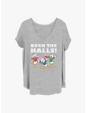 Disney Donald Duck Duck The Halls Girls T-Shirt Plus Size, , hi-res