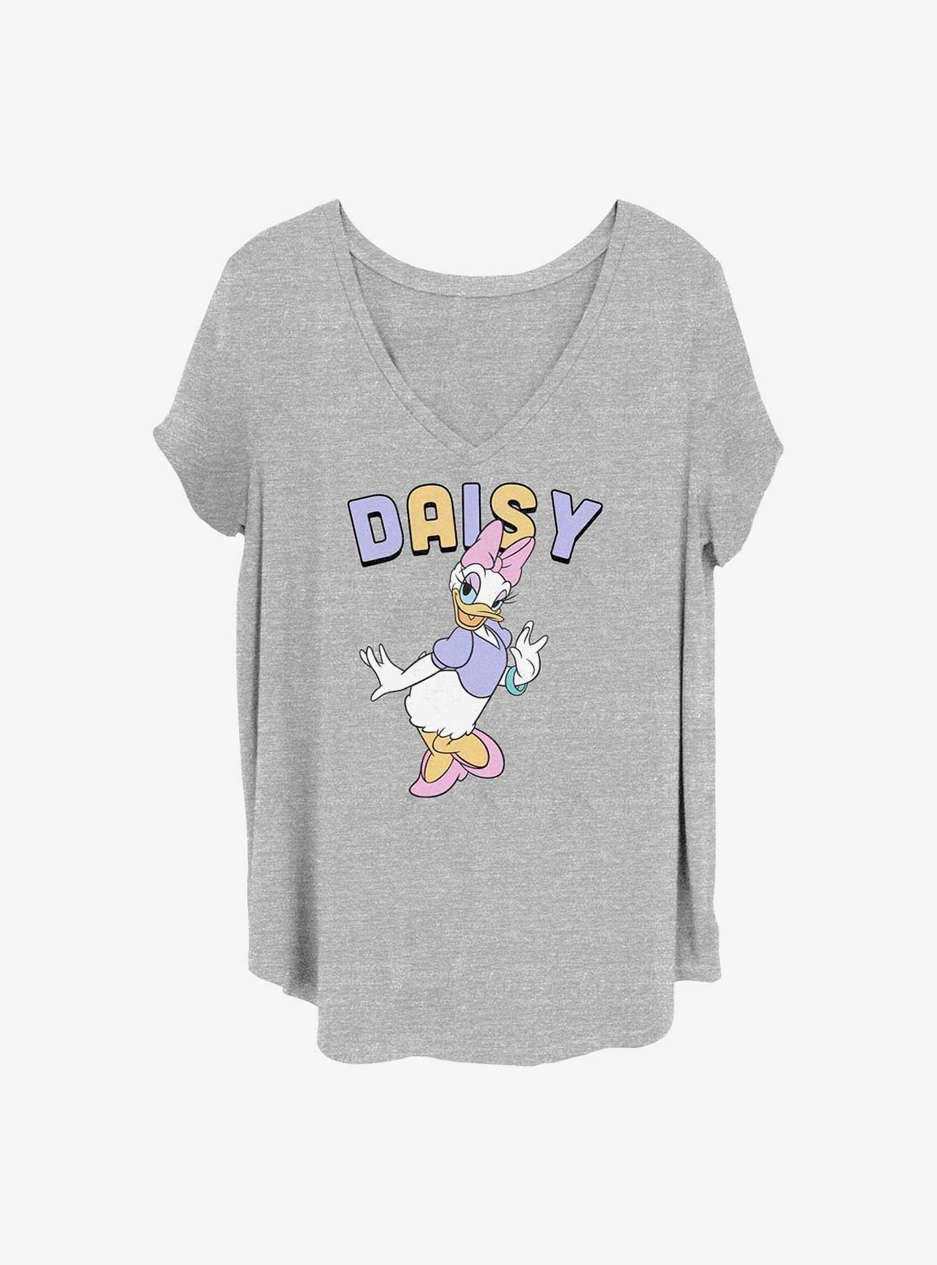 Disney Daisy Duck Pretty Daisy Girls T-Shirt Plus Size, HEATHER GR, hi-res