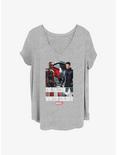 Marvel The Falcon and the Winter Soldier Power Pose Girls T-Shirt Plus Size, HEATHER GR, hi-res