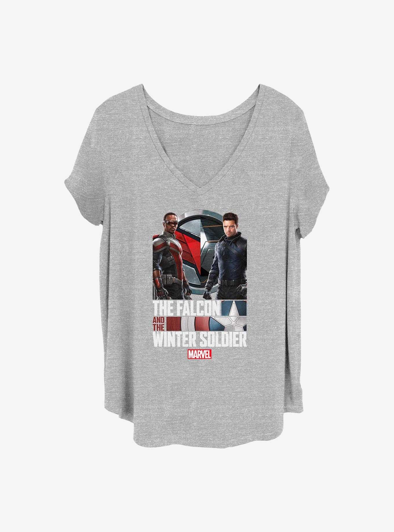 Marvel The Falcon and the Winter Soldier Power Pose Girls T-Shirt Plus Size, , hi-res