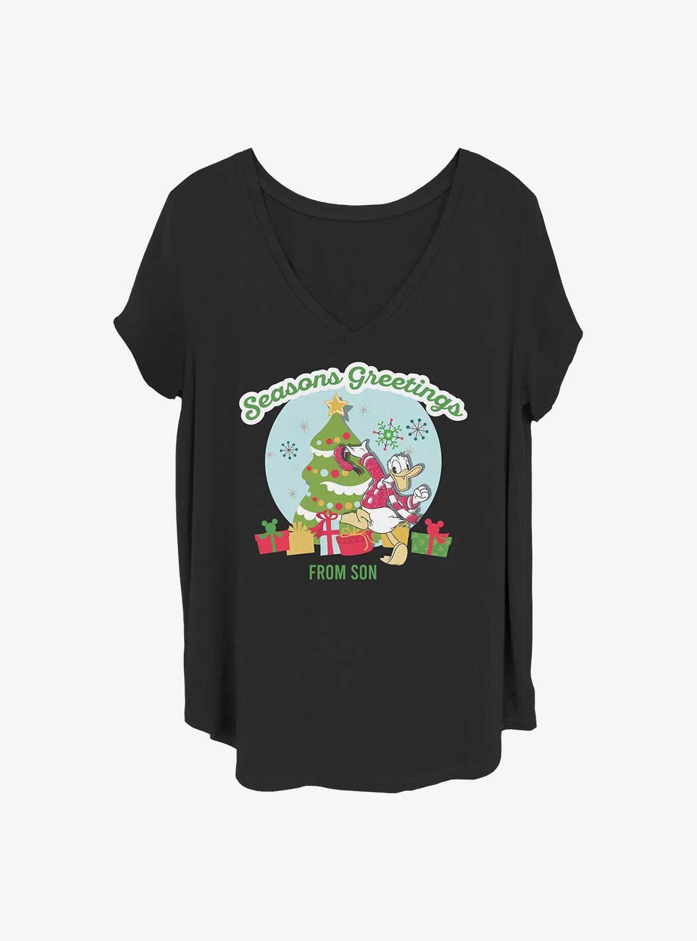 Disney Donald Duck Greetings From Son Girls T-Shirt Plus Size, , hi-res