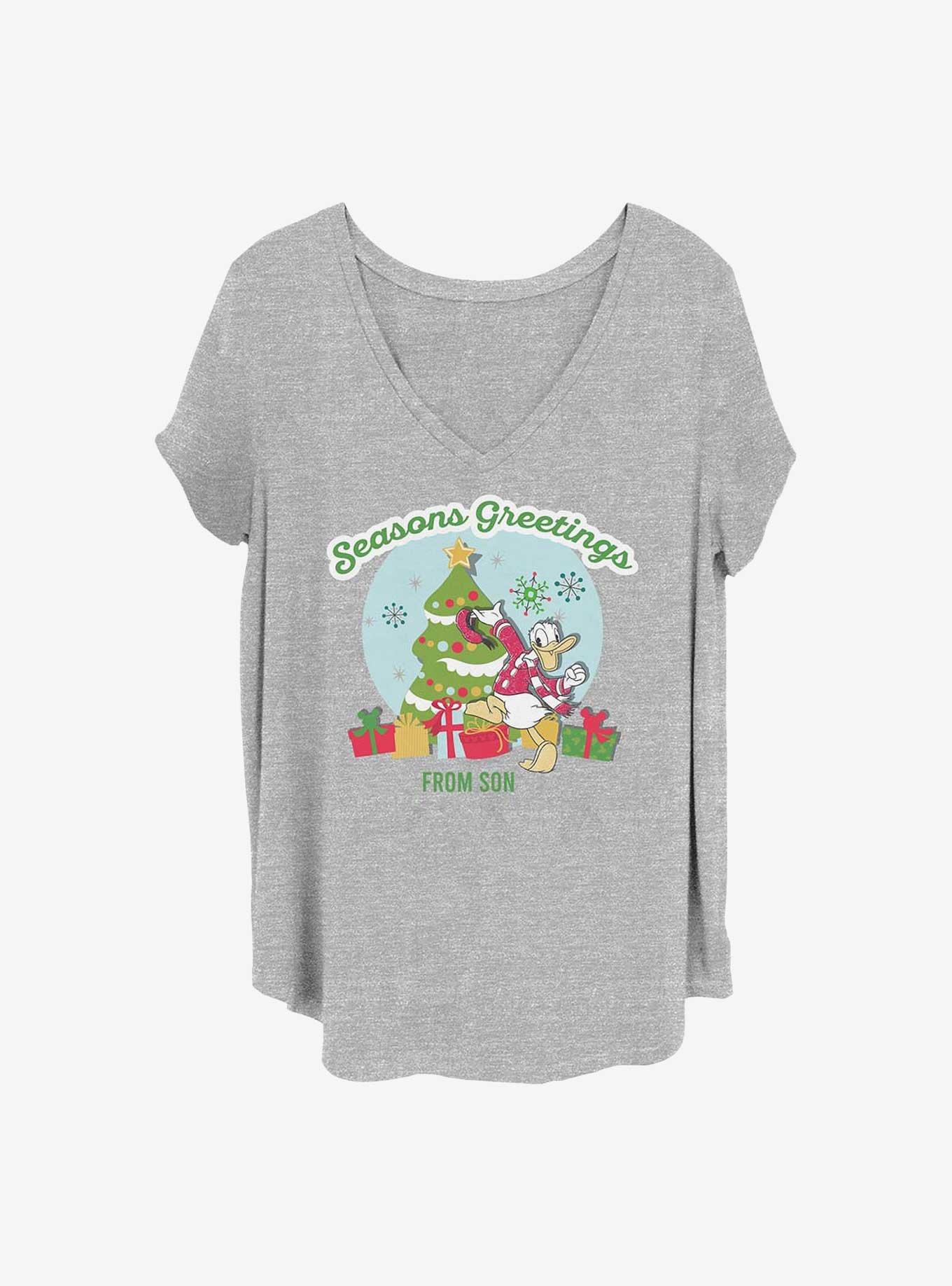 Disney Donald Duck Greetings From Son Girls T-Shirt Plus Size