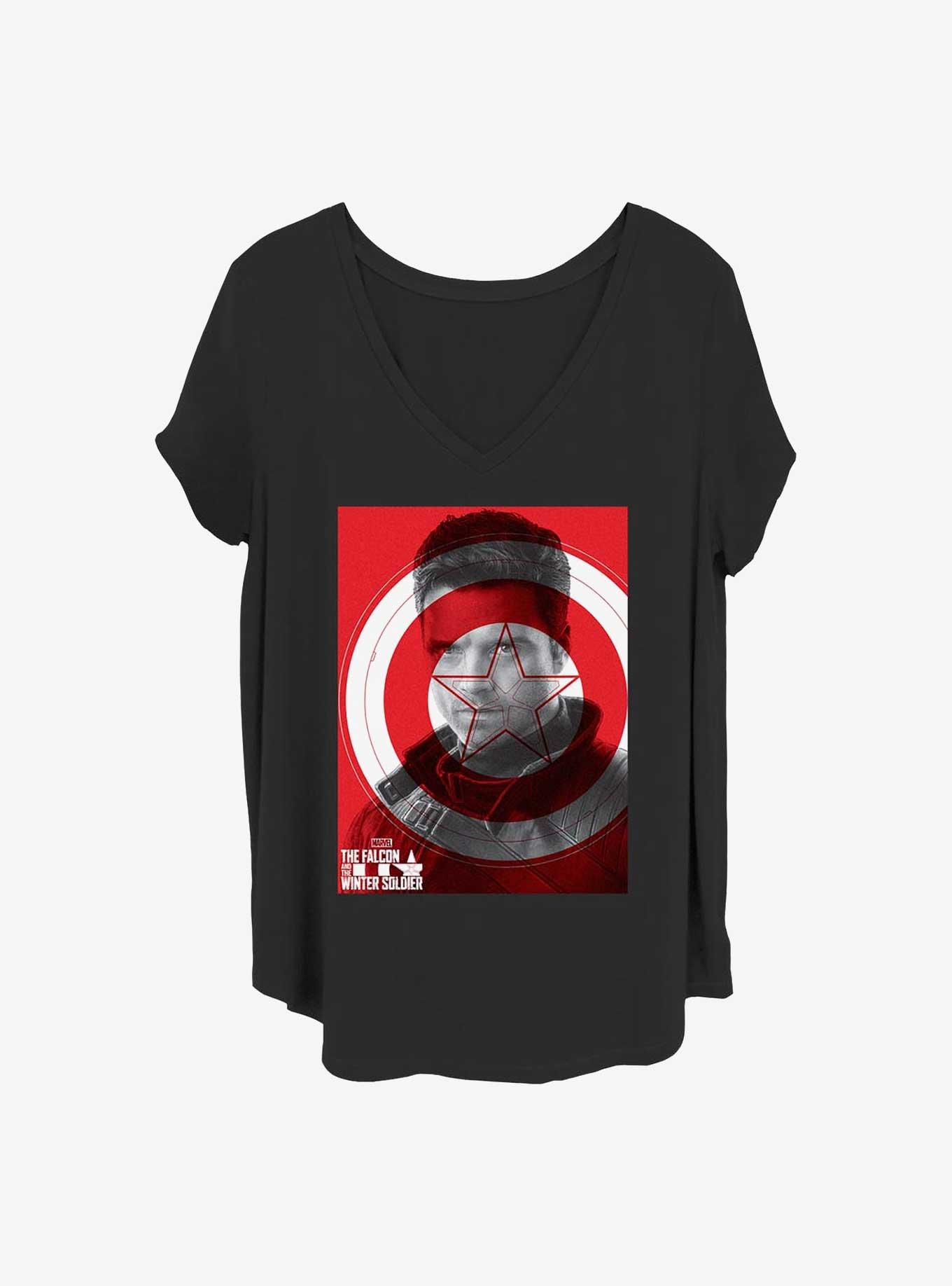 Marvel The Falcon and the Winter Soldier Winter Shield Girls T-Shirt Plus Size, , hi-res