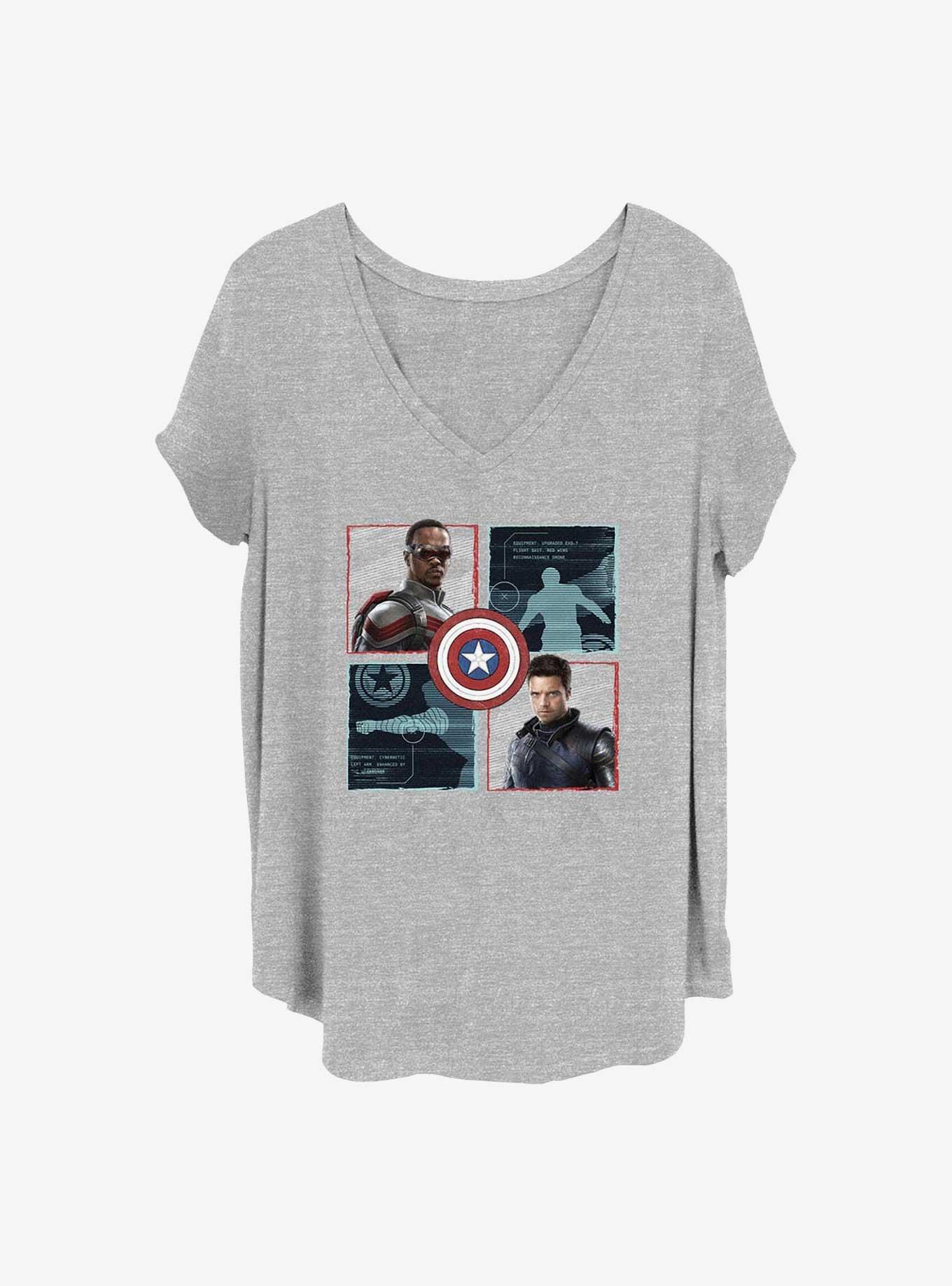 Marvel The Falcon and the Winter Soldier Hero Box Up Girls T-Shirt Plus Size, , hi-res
