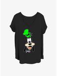Disney Goofy Big Face Girls T-Shirt Plus Size, BLACK, hi-res