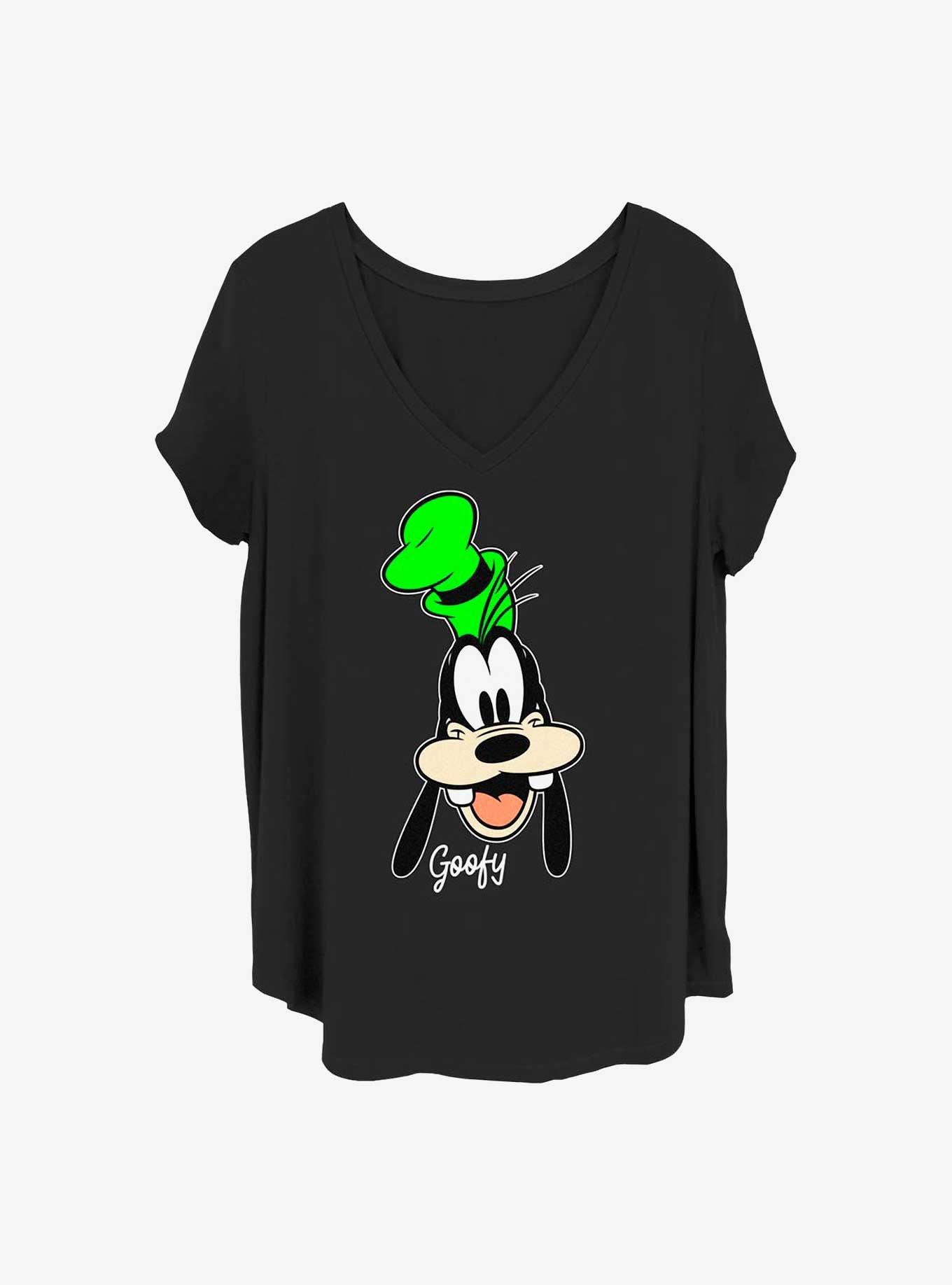 Disney Goofy Big Face Girls T-Shirt Plus Size, BLACK, hi-res