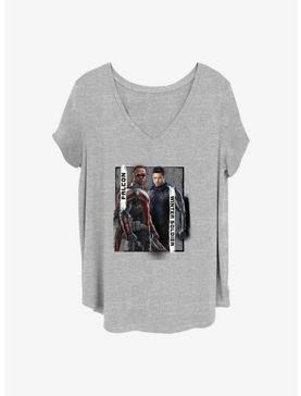 Marvel The Falcon and the Winter Soldier New Team Girls T-Shirt Plus Size, HEATHER GR, hi-res