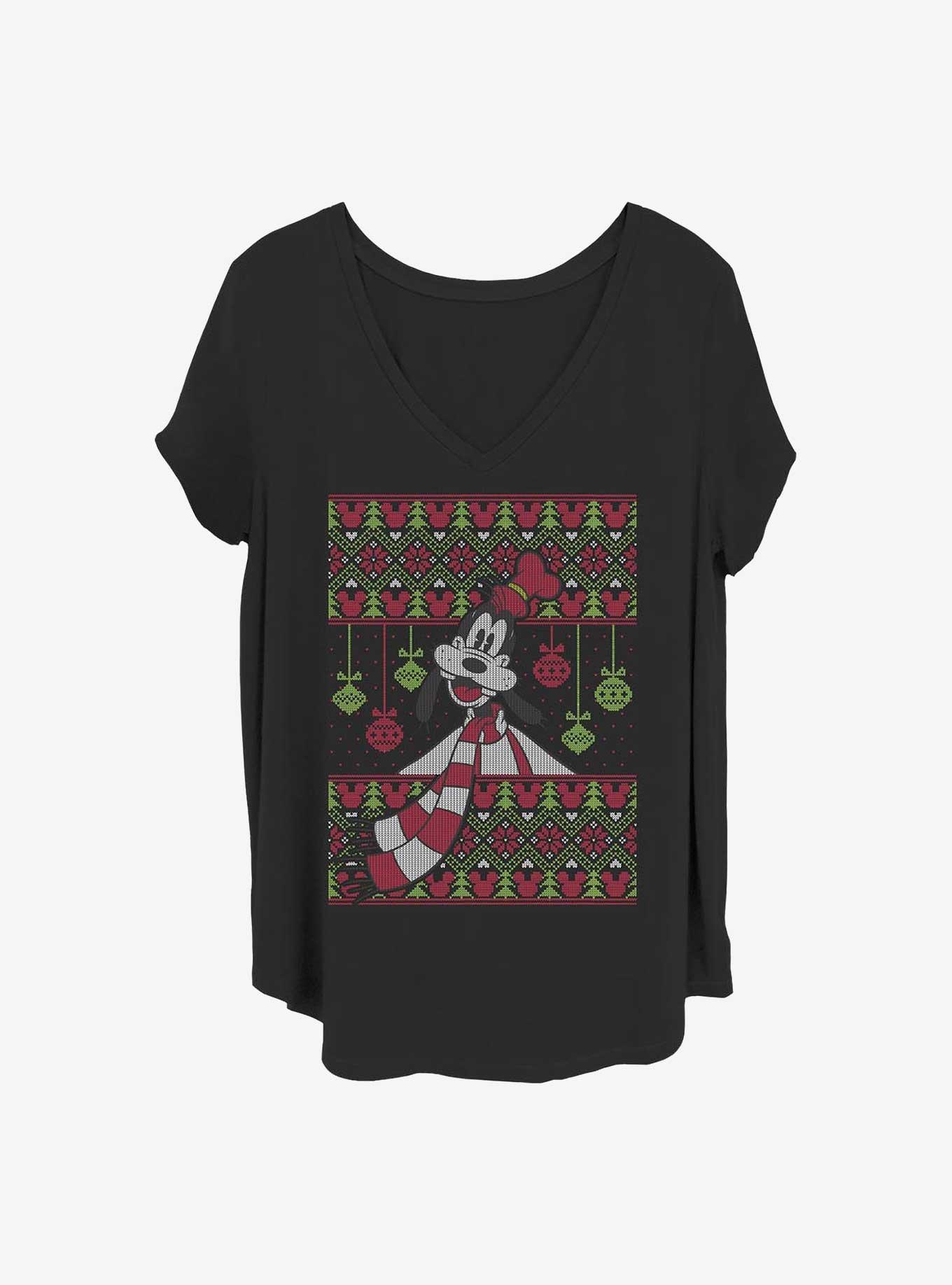 Disney Goofy Ornament Sweater Girls T-Shirt Plus Size, BLACK, hi-res