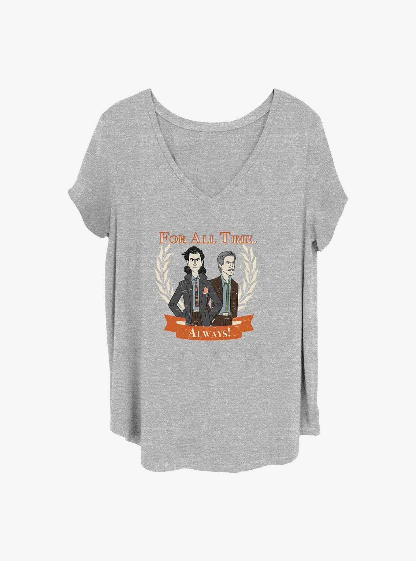 Marvel Loki For All Time Girls T-Shirt Plus Size, HEATHER GR, hi-res