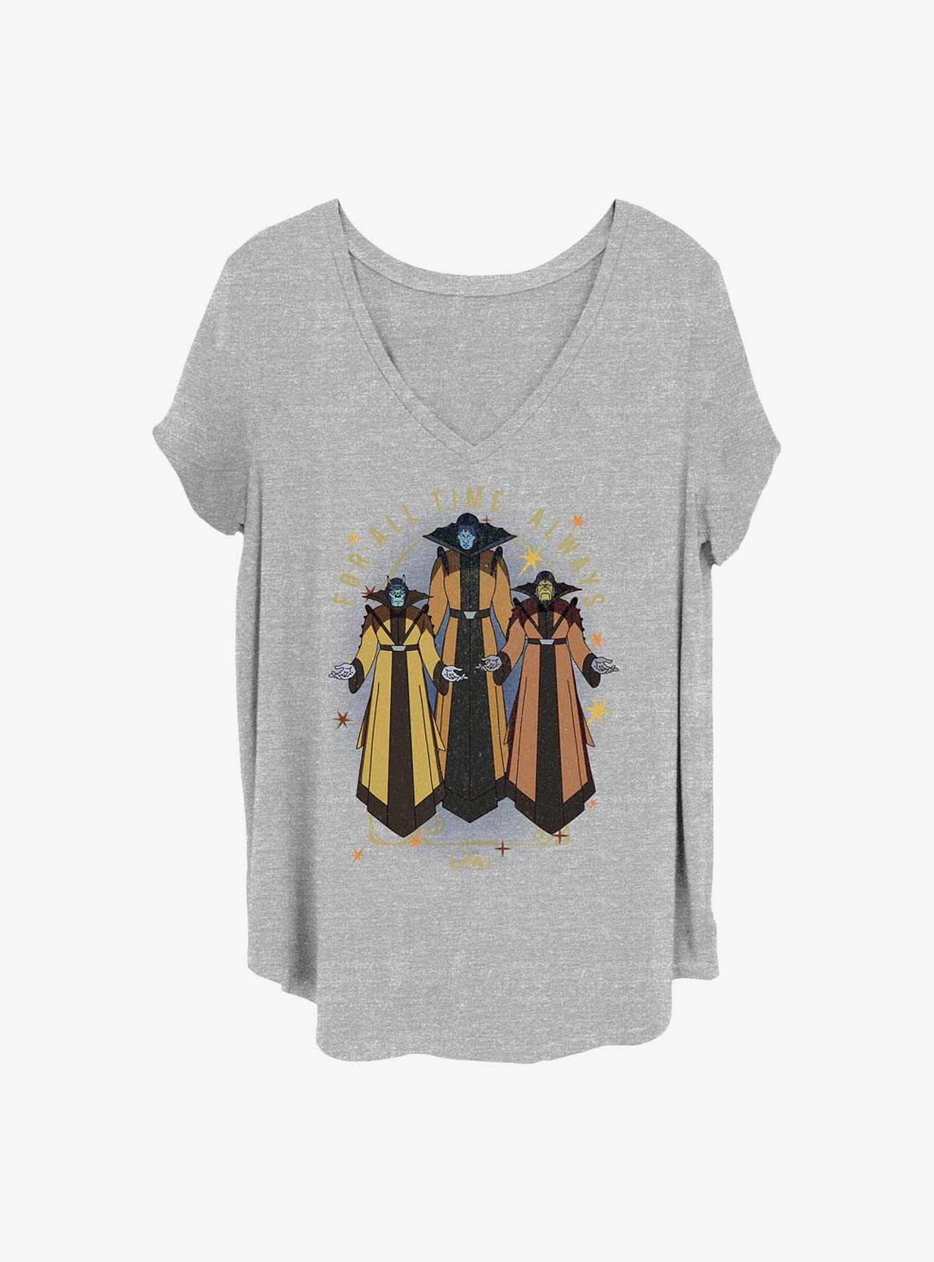 Marvel Loki For All Time Always Girls T-Shirt Plus Size, HEATHER GR, hi-res