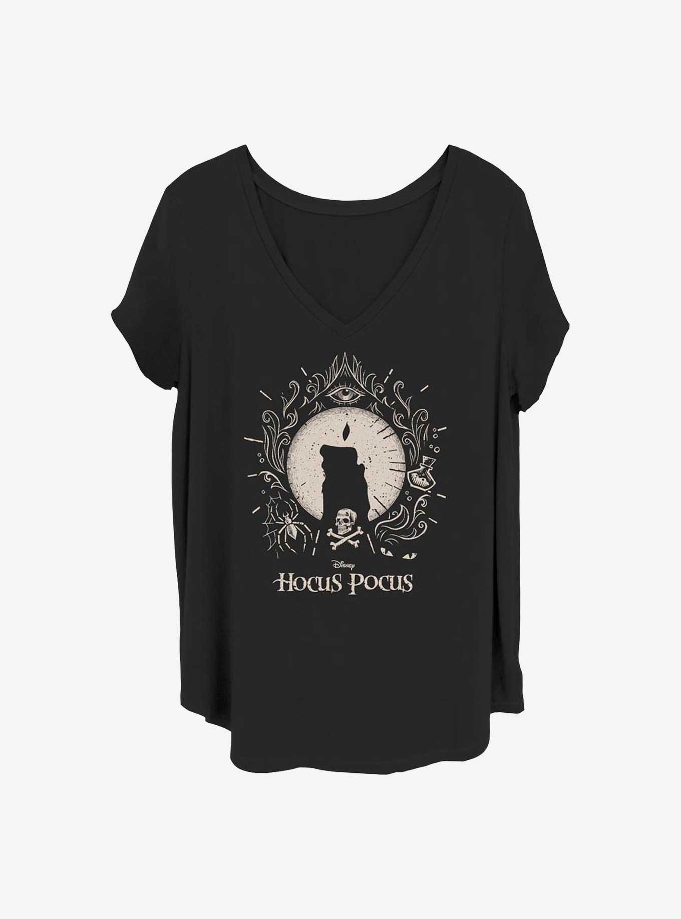 Disney Hocus Pocus Black Flame Girls T-Shirt Plus