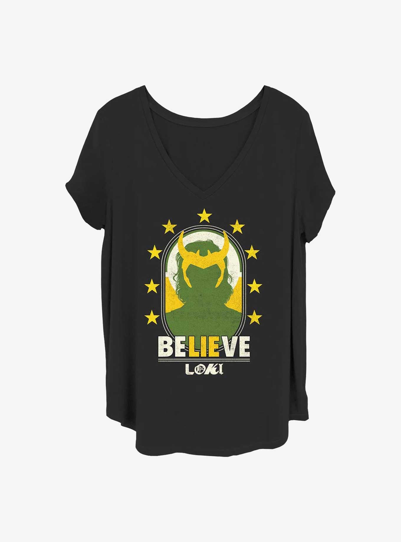 Marvel Loki Green And Gold Girls T-Shirt Plus