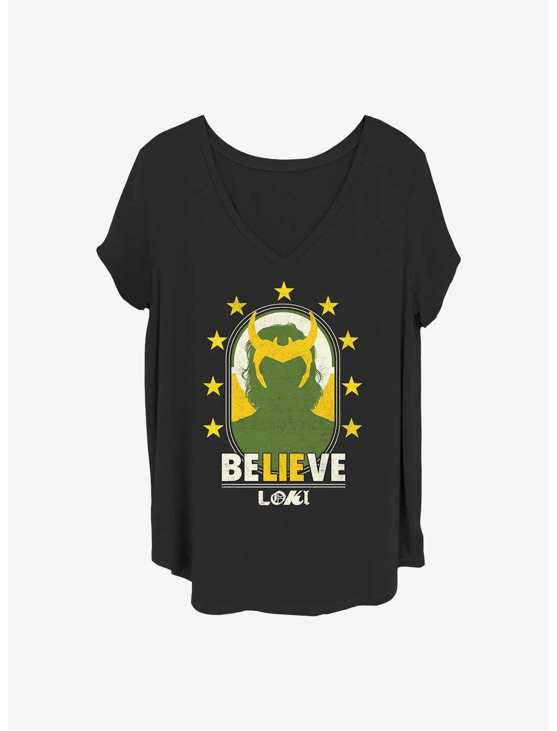 Marvel Loki Green And Gold Girls T-Shirt Plus Size, BLACK, hi-res
