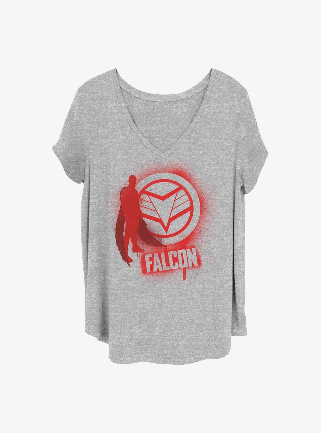 Marvel The Falcon and the Winter Soldier Falcon Spray Paint Girls T-Shirt Plus Size