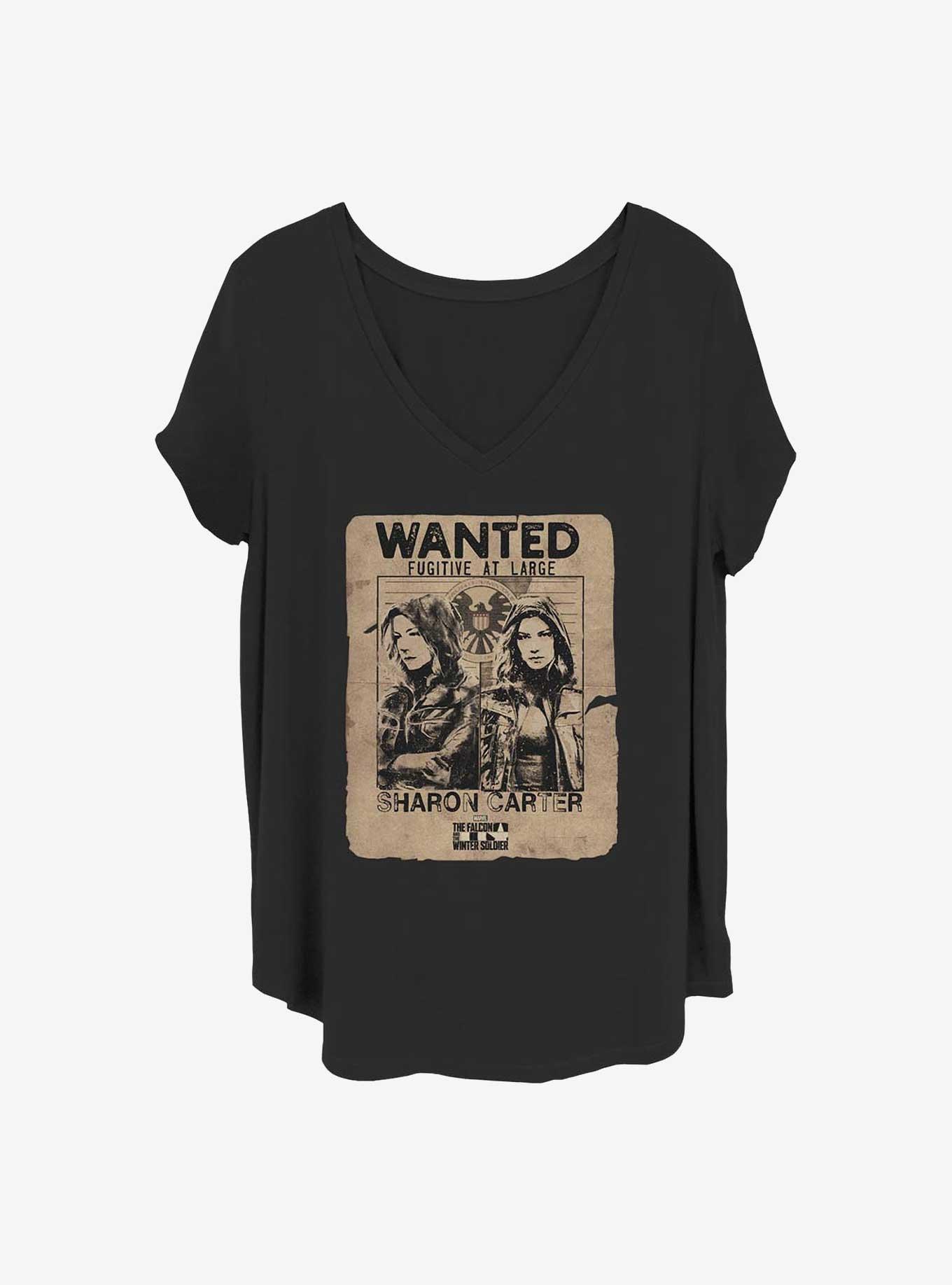Marvel The Falcon and the Winter Soldier Unjustly Accused Girls T-Shirt Plus Size, BLACK, hi-res