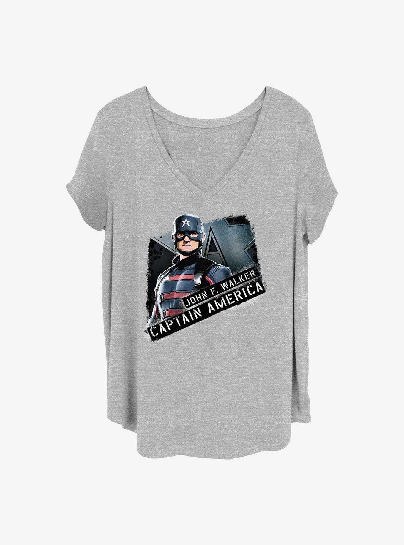 Marvel The Falcon and the Winter Soldier Walker America Girls T-Shirt Plus Size, , hi-res