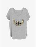 Disney Lilo & Stitch Flower Boy Girls T-Shirt Plus Size, HEATHER GR, hi-res