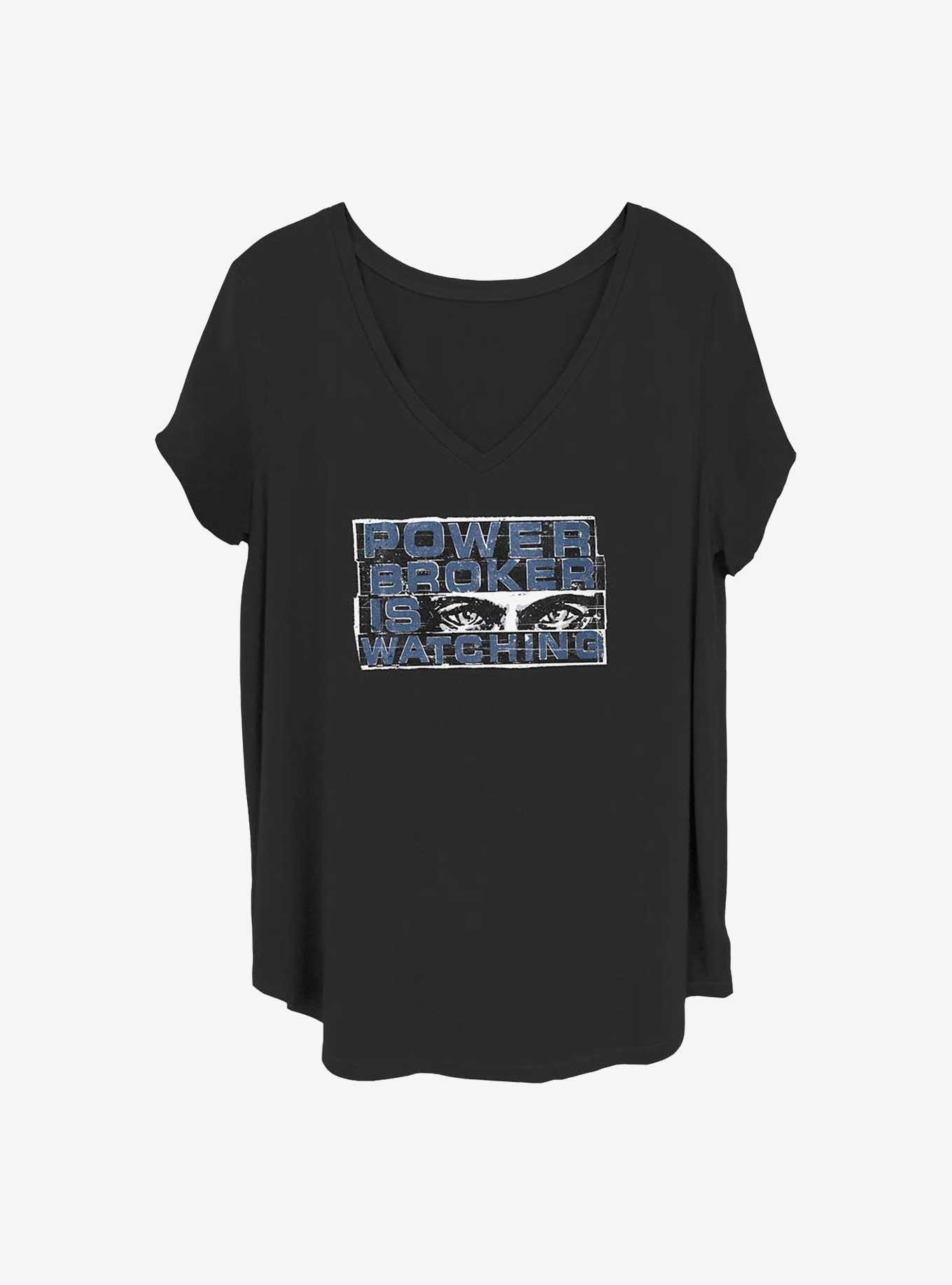 Marvel The Falcon and the Winter Soldier Is Watching Girls T-Shirt Plus Size, BLACK, hi-res