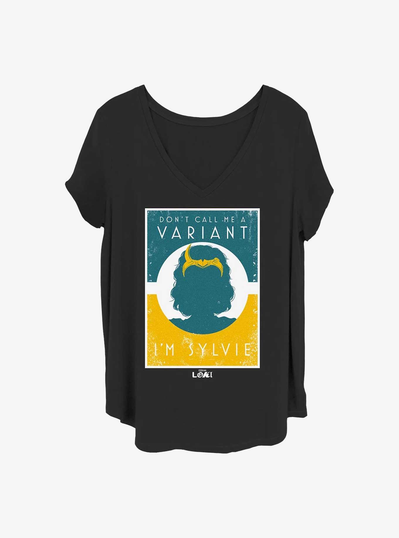 Marvel Loki I'm Sylvie Girls T-Shirt Plus Size, BLACK, hi-res