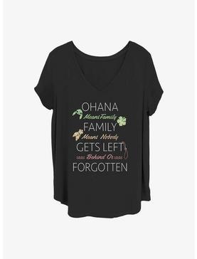 Disney Lilo & Stitch Ohana Family Quoted Girls T-Shirt Plus Size, , hi-res