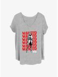 Marvel The Falcon and the Winter Soldier Wanted Girls T-Shirt Plus Size, HEATHER GR, hi-res