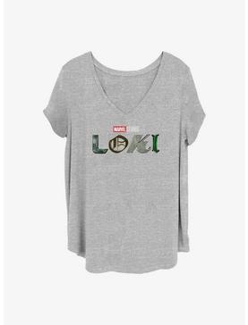 Marvel Loki Logo Girls T-Shirt Plus Size, , hi-res