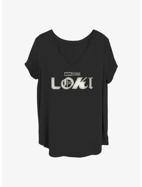 Marvel Loki Logo Film Grain Girls T-Shirt Plus Size, , hi-res