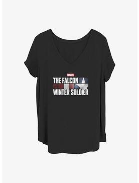 Marvel The Falcon and the Winter Soldier Logo Girls T-Shirt Plus Size, , hi-res
