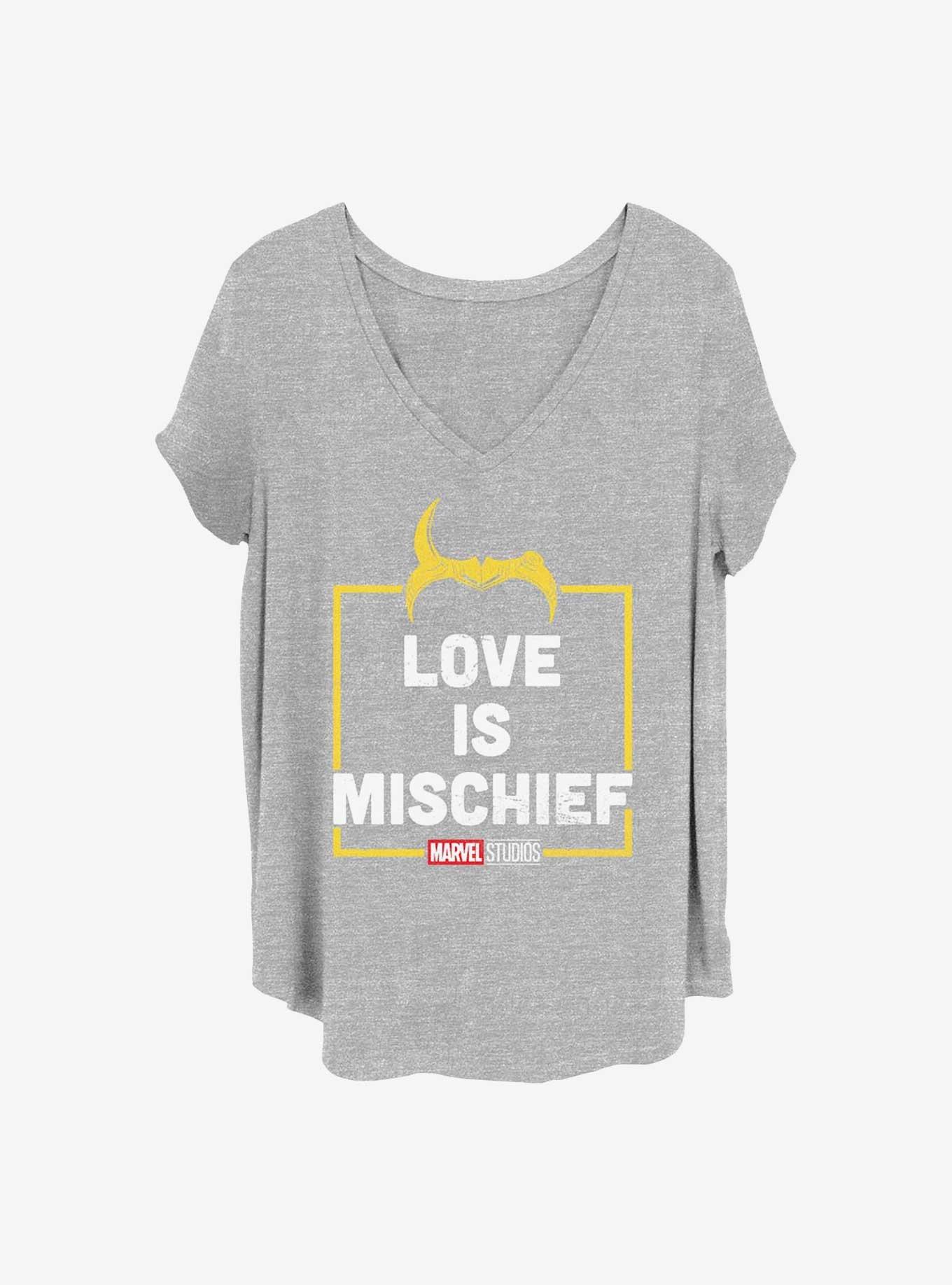 Marvel Loki Love Is Mischief Girls T-Shirt Plus Size, , hi-res