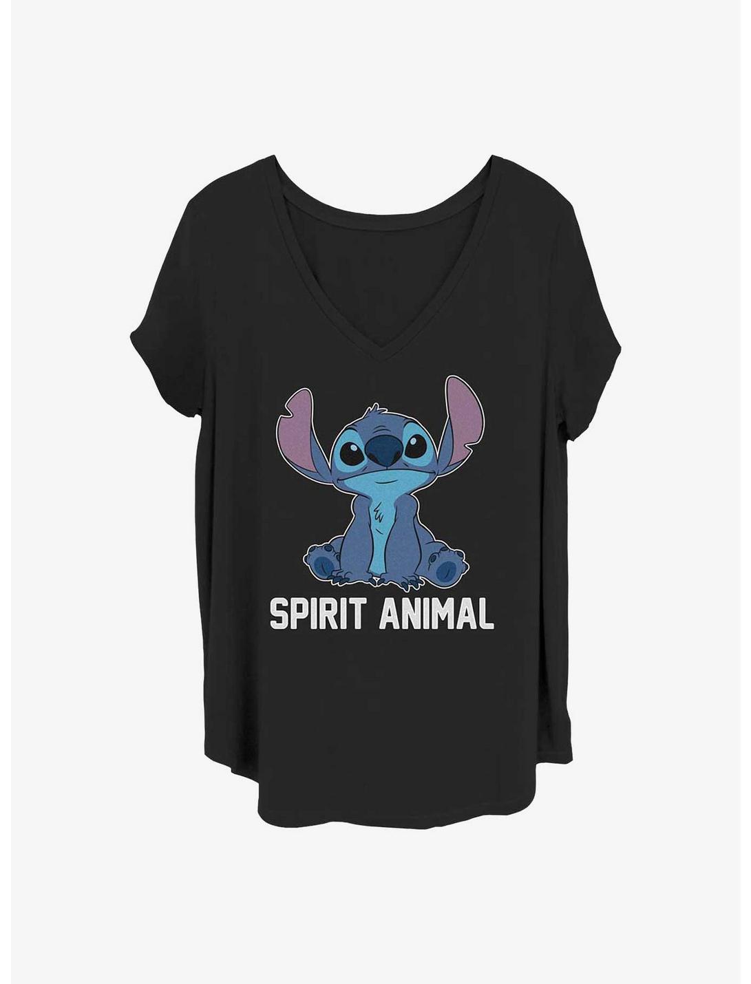 Disney Lilo & Stitch Spirit Animal Girls T-Shirt Plus Size, BLACK, hi-res