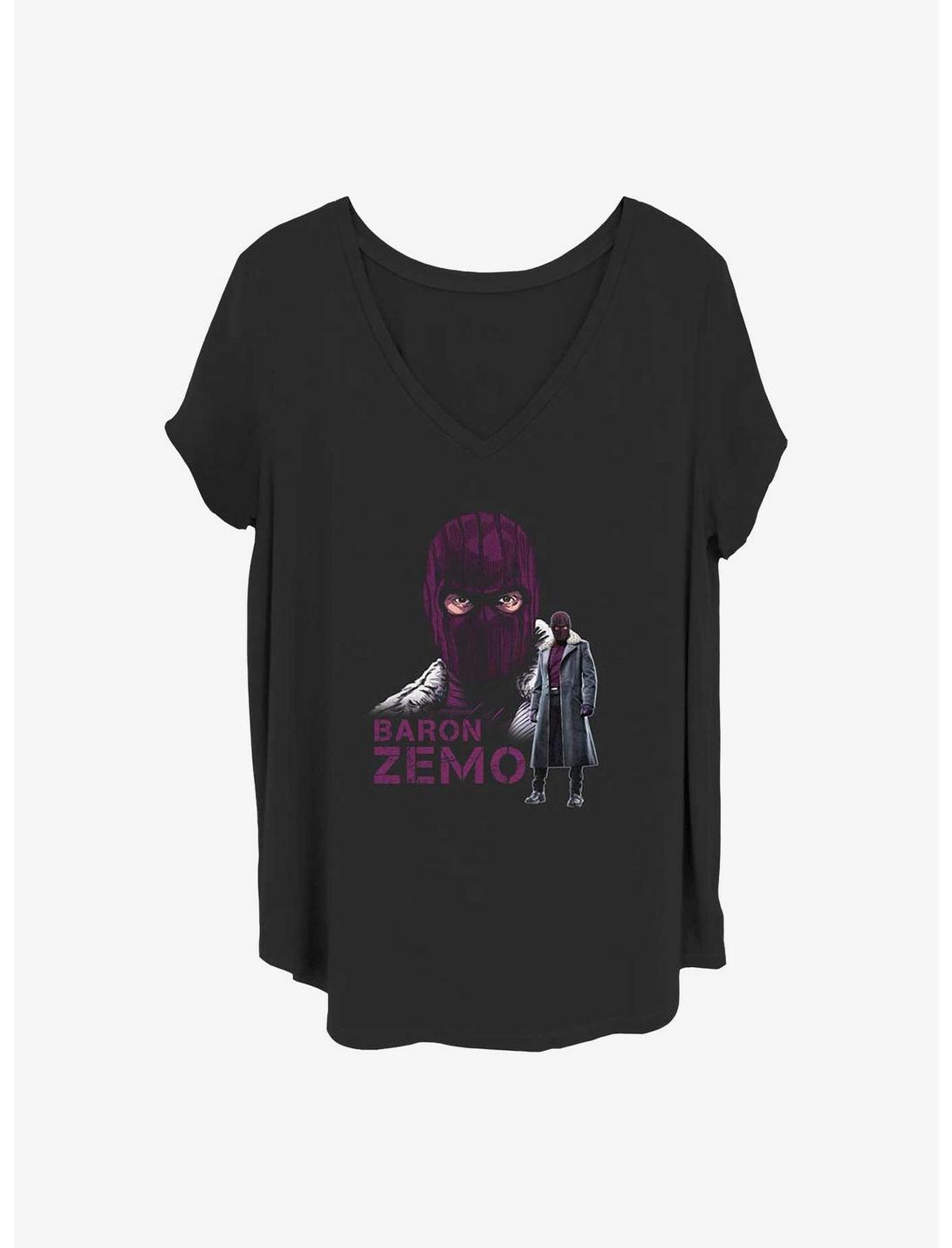 Marvel The Falcon and the Winter Soldier Masked Zemo Girls T-Shirt Plus Size, BLACK, hi-res