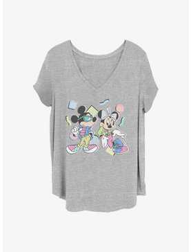 Disney Mickey Mouse 80S Minnie Mickey Girls T-Shirt Plus Size, , hi-res