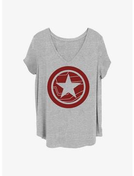 Marvel The Falcon and the Winter Soldier Red Shield Girls T-Shirt Plus Size, , hi-res