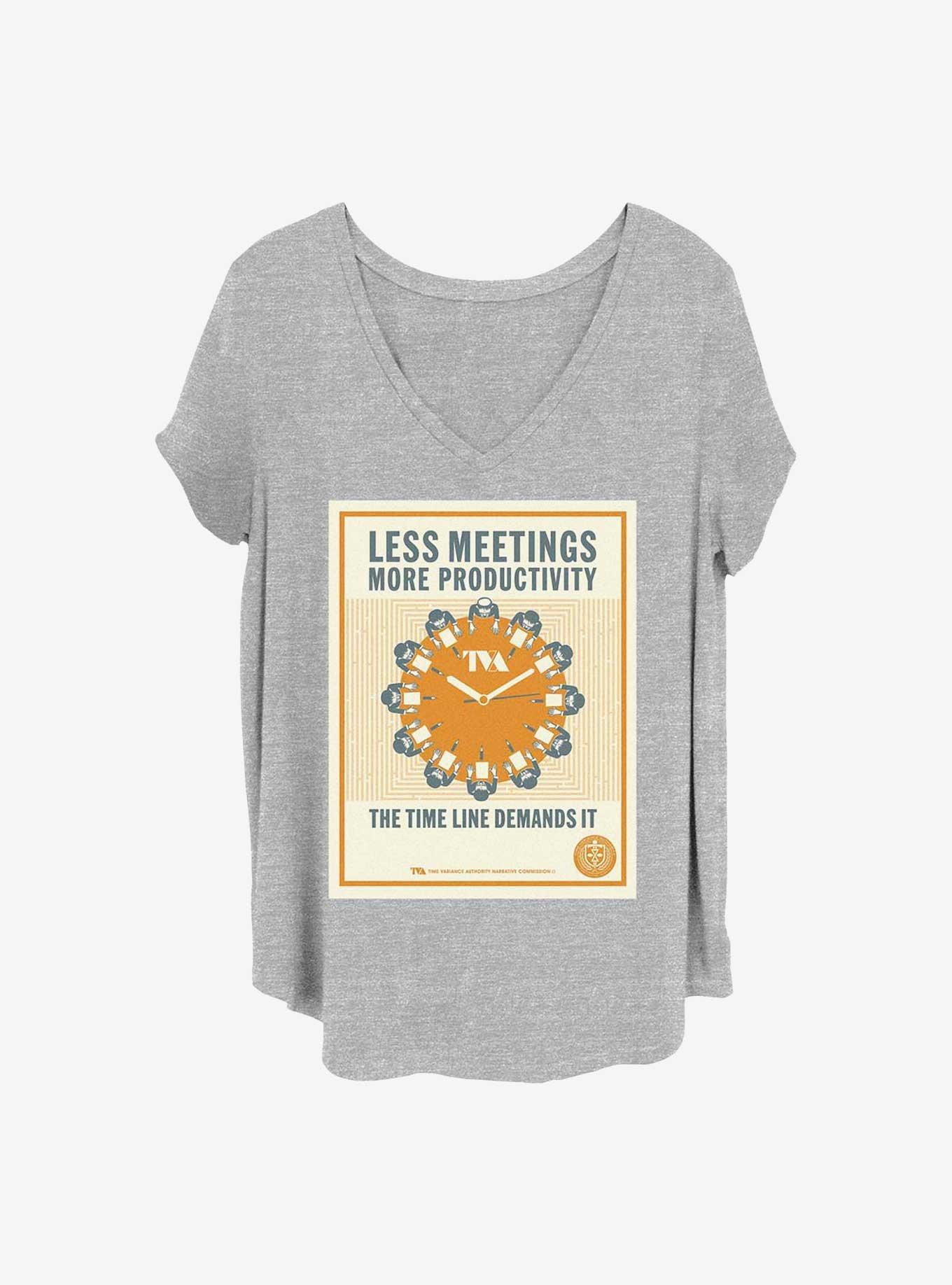 Marvel Loki Productivity Meetng Girls T-Shirt Plus