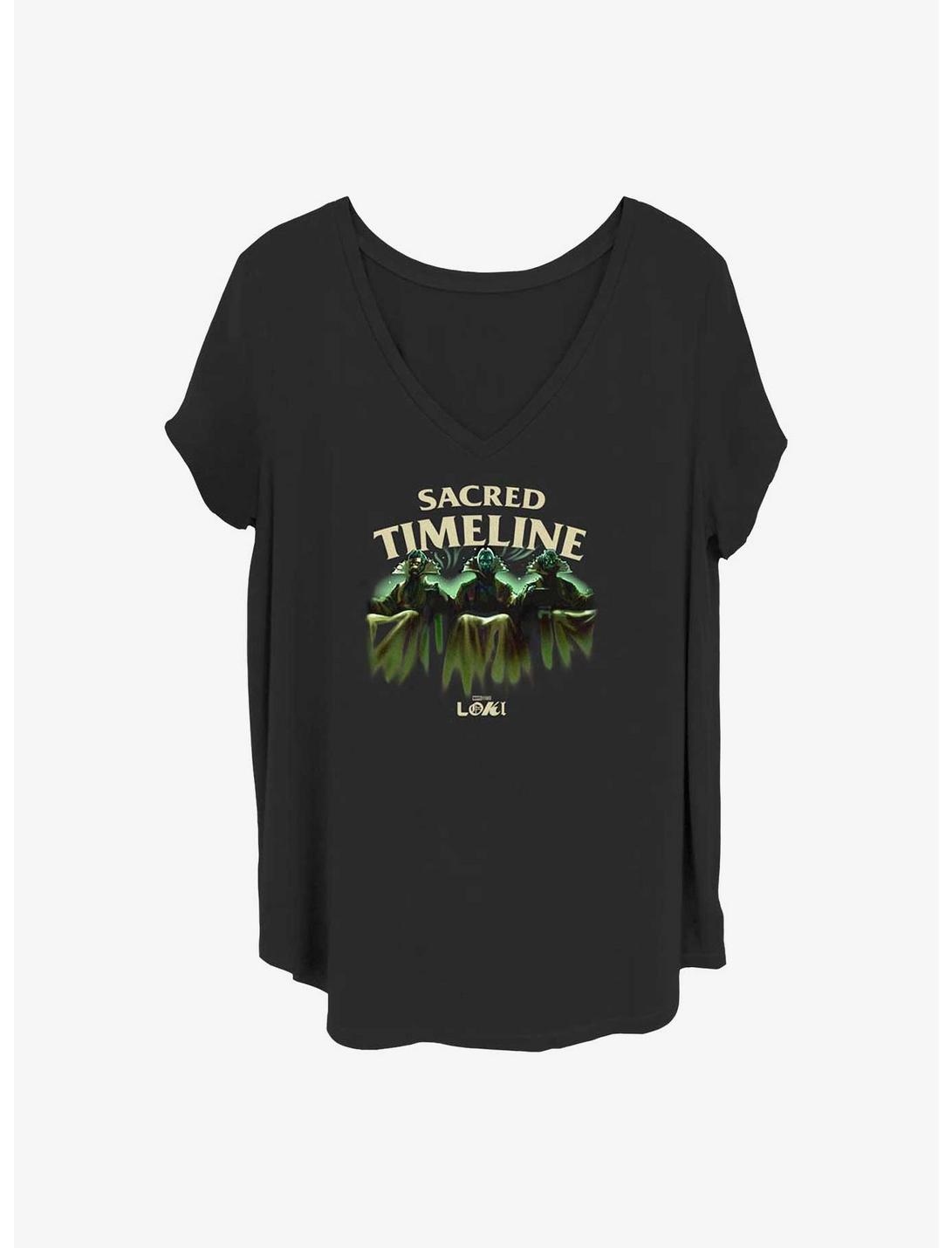 Marvel Loki Proper Flow Of Time Girls T-Shirt Plus Size, BLACK, hi-res