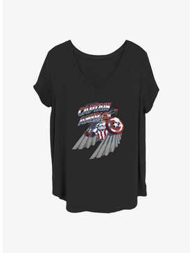 Marvel The Falcon and the Winter Soldier Shield Star Girls T-Shirt Plus Size, , hi-res