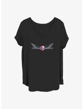 Marvel The Falcon and the Winter Soldier Shiny Shield Girls T-Shirt Plus Size, , hi-res