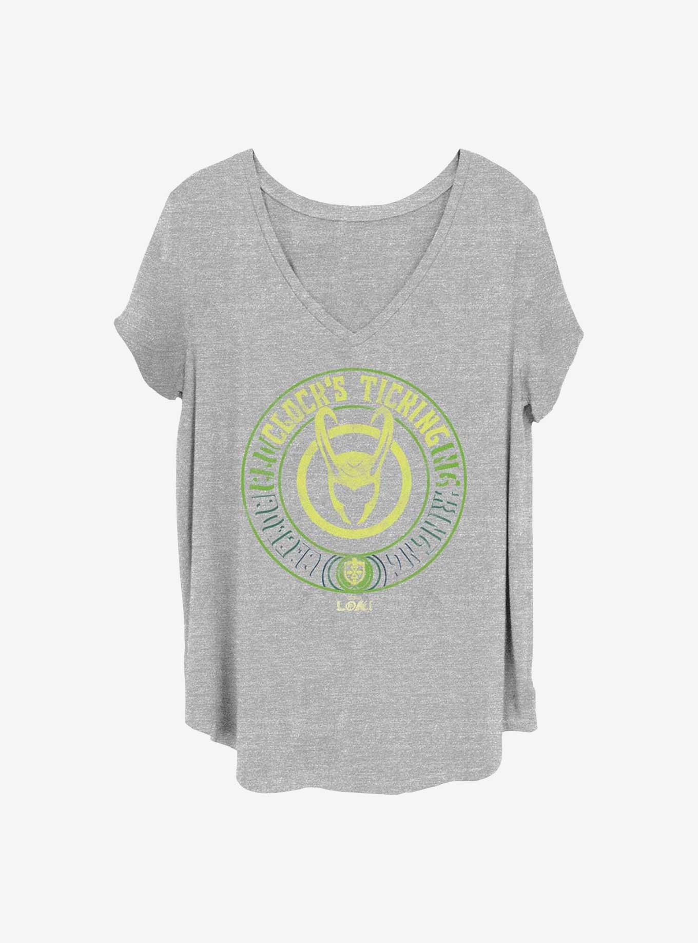 Marvel Loki Ticktock Girls T-Shirt Plus Size, HEATHER GR, hi-res