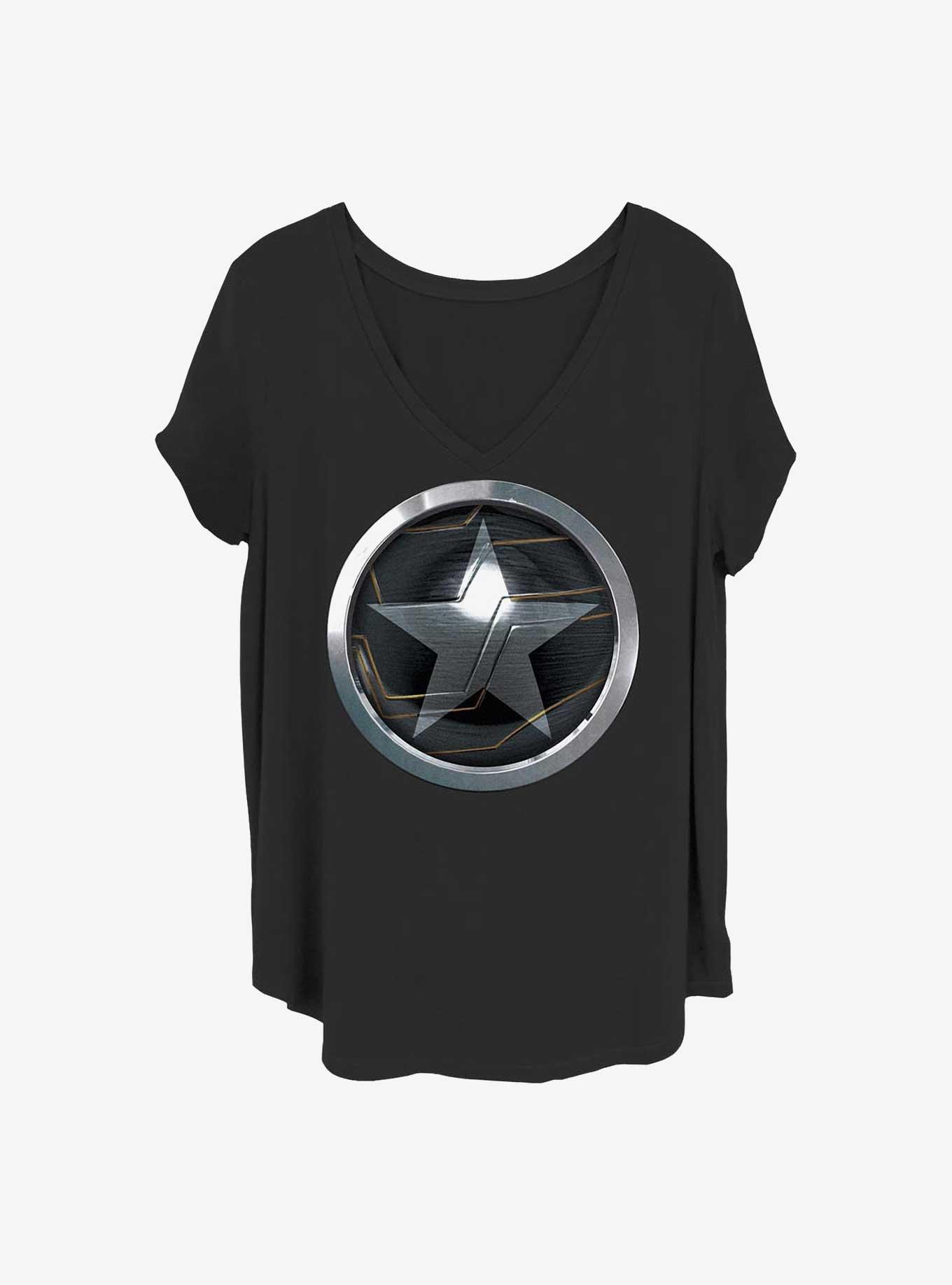 Marvel The Falcon and the Winter Soldier Soldier Logo Girls T-Shirt Plus Size, , hi-res