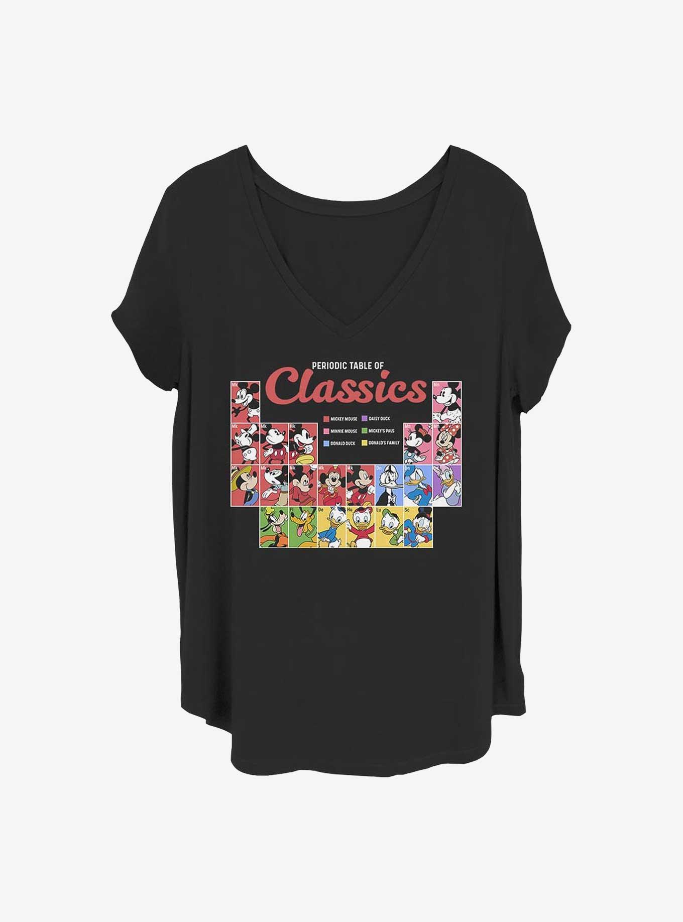 Disney Mickey Mouse Classic Periodic Girls T-Shirt Plus Size