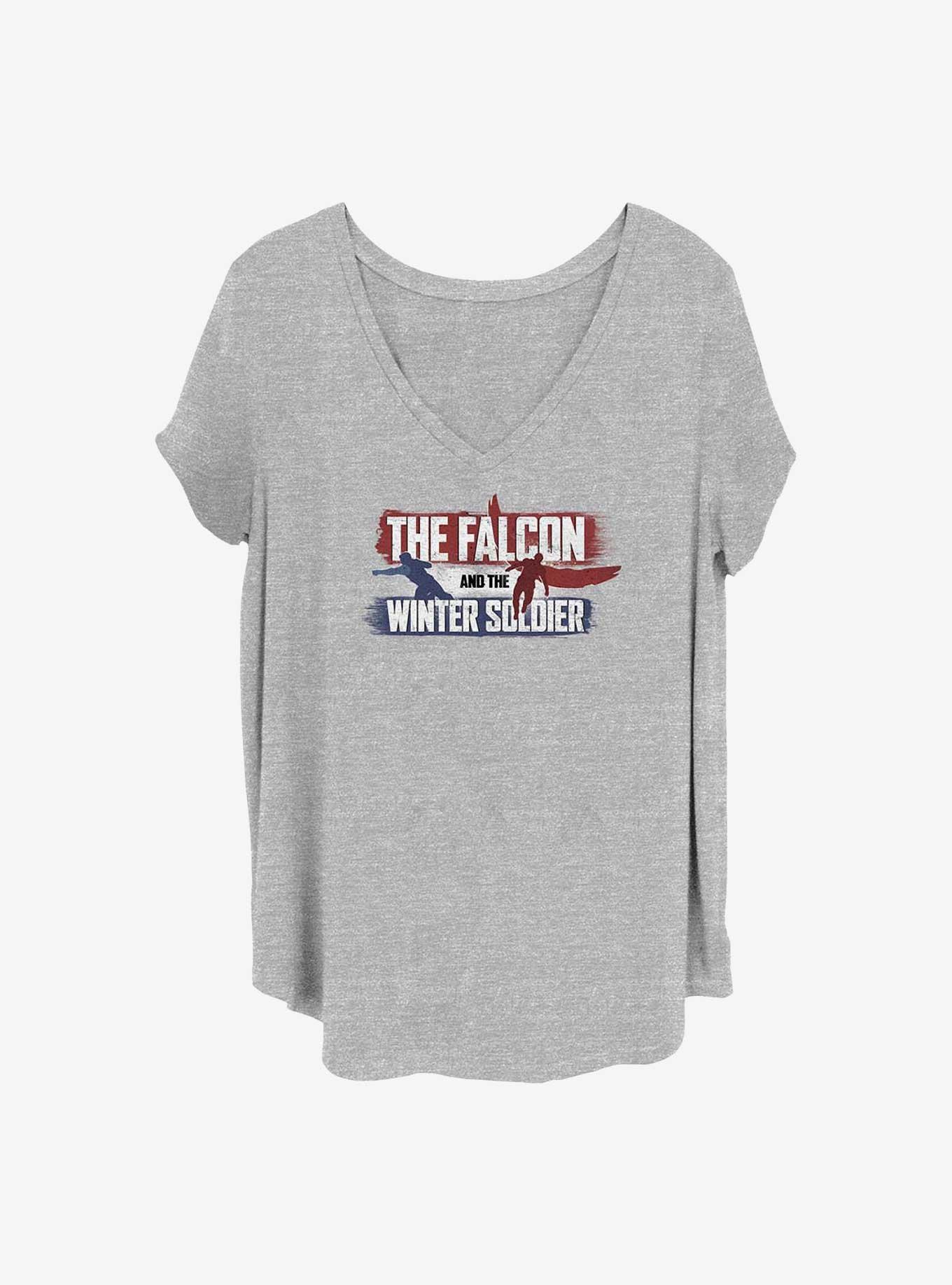 Marvel The Falcon and the Winter Soldier Spray Paint Girls T-Shirt Plus Size, , hi-res
