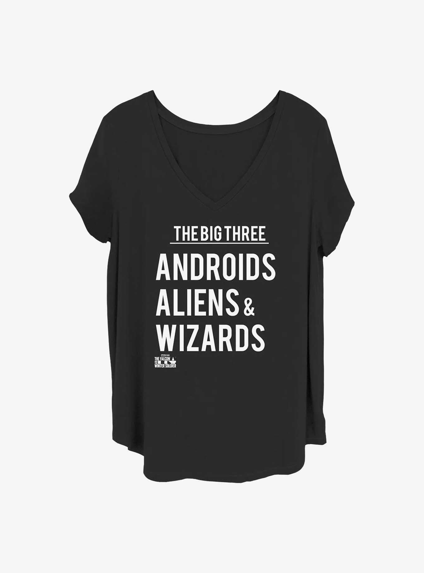 Marvel The Falcon and the Winter Soldier The Big Three Girls T-Shirt Plus Size, , hi-res