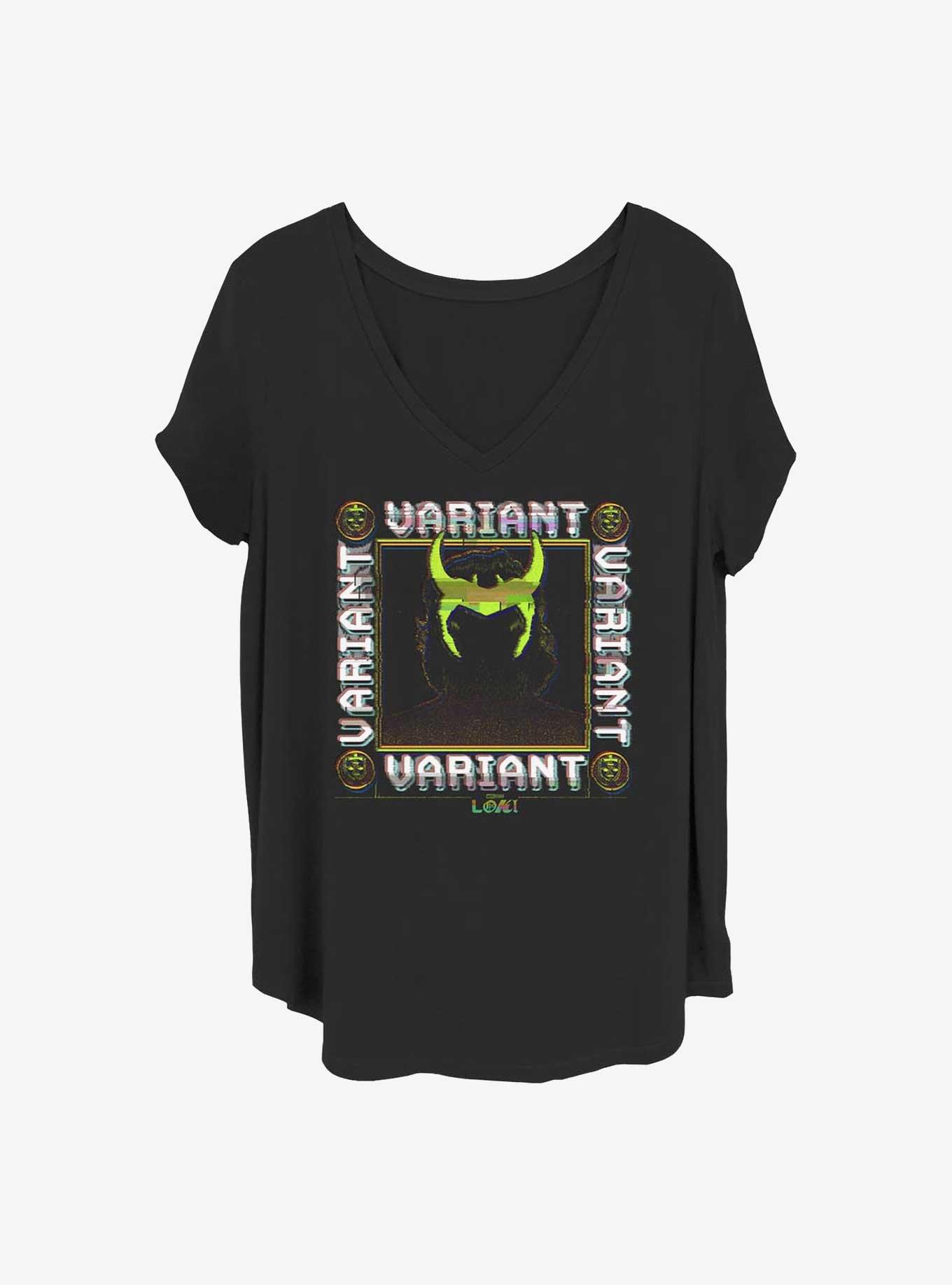 Marvel Loki Variational Glitcher Girls T-Shirt Plus Size, BLACK, hi-res