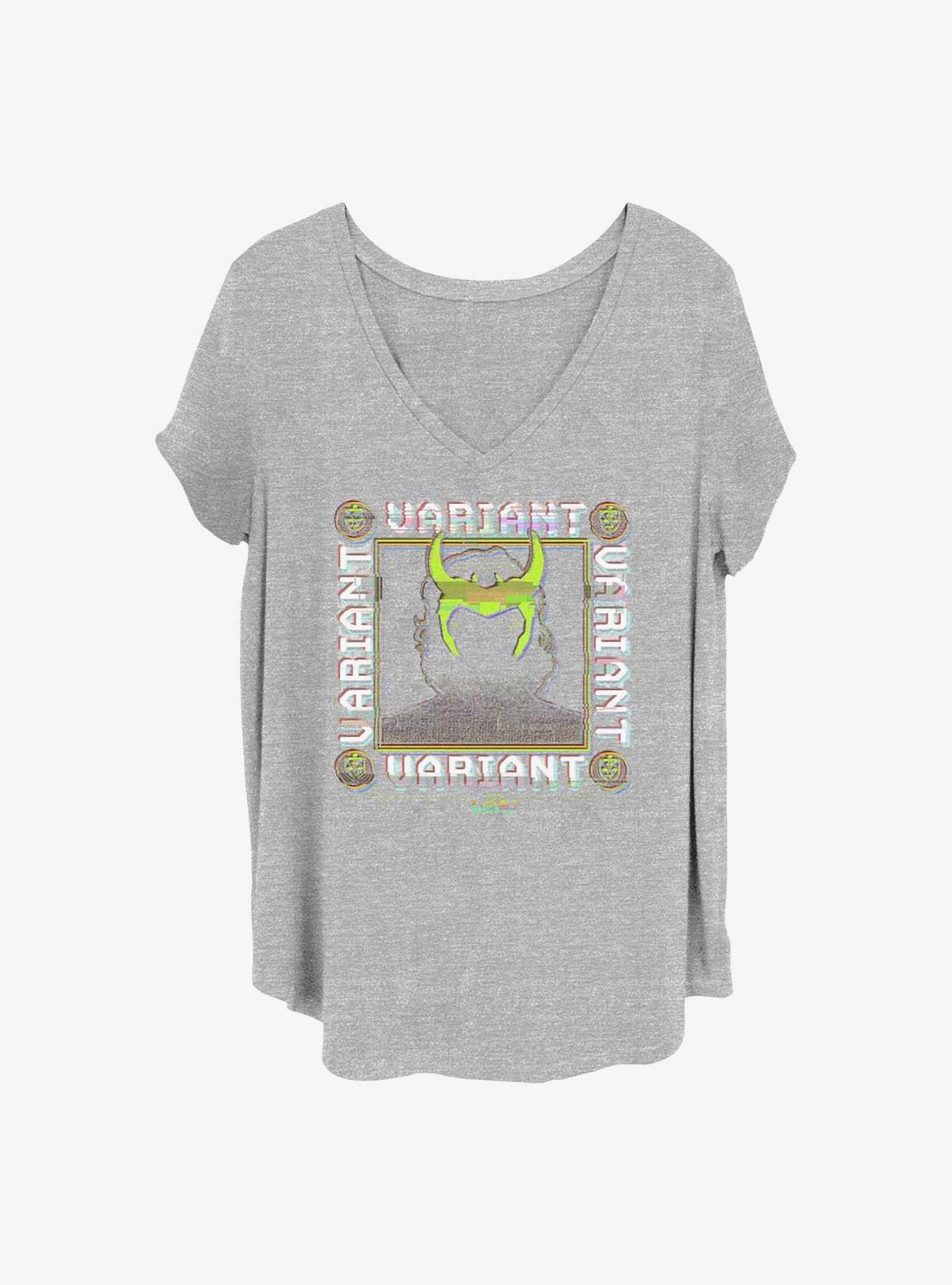 Marvel Loki Variational Glitcher Girls T-Shirt Plus Size, HEATHER GR, hi-res