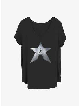 Marvel The Falcon and the Winter Soldier John Walker Captain Symbol Girls T-Shirt Plus Size, , hi-res