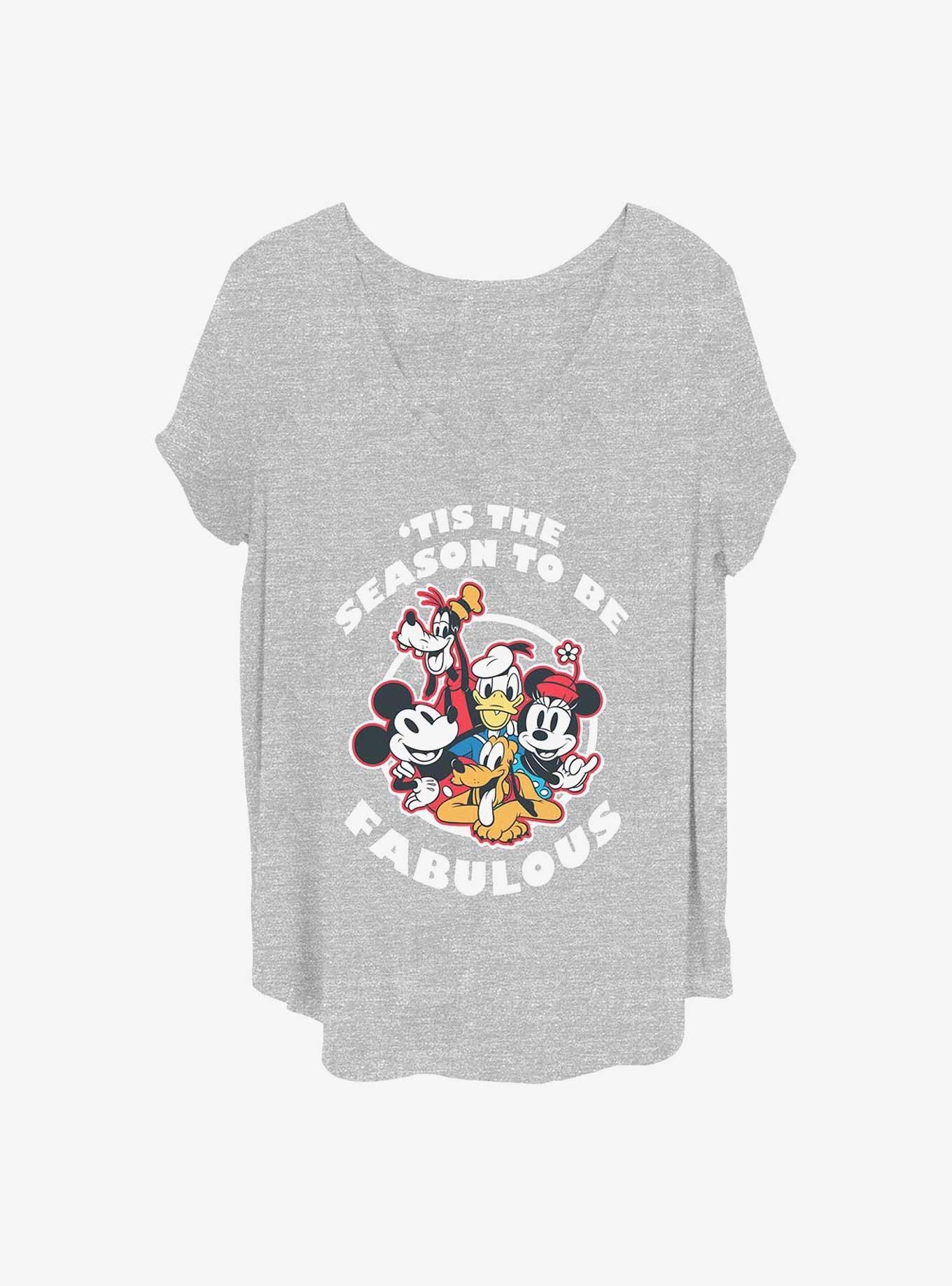 Disney Mickey Mouse Fabulous Holiday Girls T-Shirt Plus Size