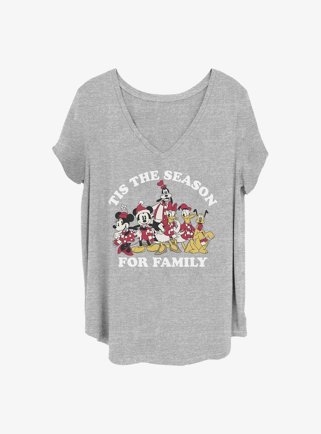 Disney Mickey Mouse Family Season Girls T-Shirt Plus Size