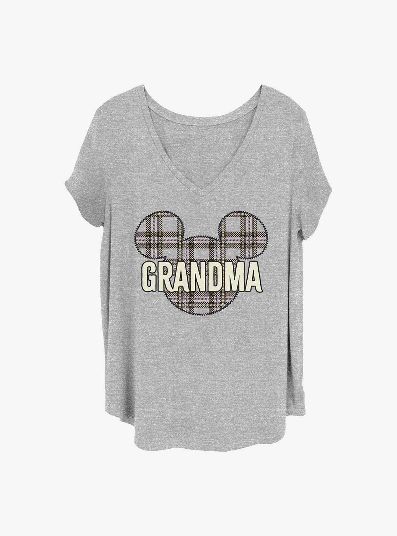 Disney Mickey Mouse Grandma Holiday Patch Girls T-Shirt Plus